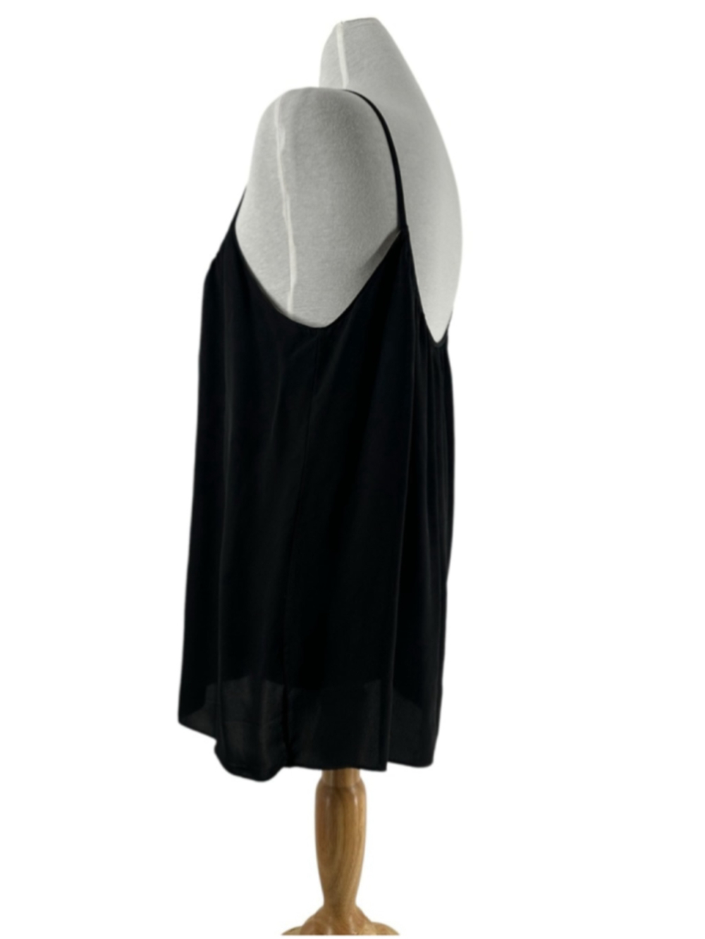 Aritzia Babaton silk tank top flowy y2k comfort elegance classic black sz sm - Picture 11 of 15